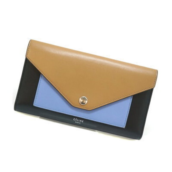 Celine Tricolore Tri Leather Long Wallet - Picture 1 of 14